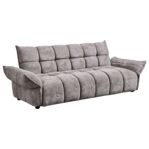 Sofa bed Melu HM3314.01 gray fabric - seat with springs with pocket 240-250X90X85ВСМ.