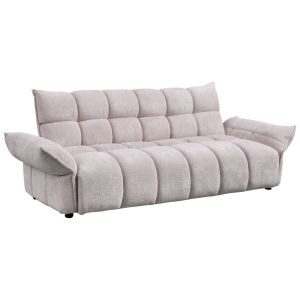Sofa bed Melu HM3314.02 beige fabric - seat with springs with pocket 240-250X90X85ВСМ.
