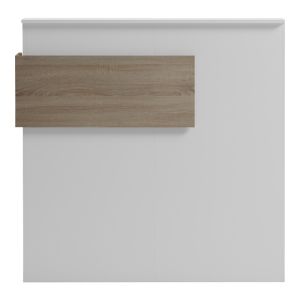 Рецепция Optima с LED бяло - sonoma 110x40x110см