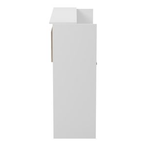Рецепция Optima с LED бяло - sonoma 110x40x110см