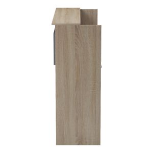 Рецепция Optima с LED осветление, цвят sonoma-antracit, 110x40x110 см