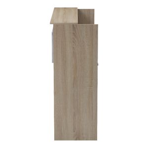 Рецепция Optima с LED осветление, цвят sonoma-white, marlbew look, 110x40x110 см