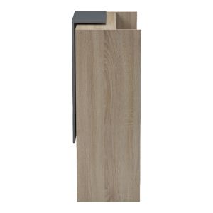 Рецепция Zowel с LED сонома-антрацит 90x40x110см