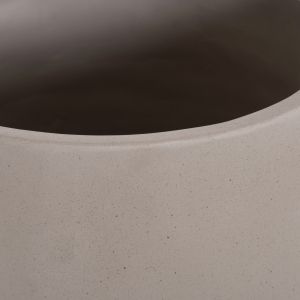 Саксия Quan HM4680.03L фиброцимент в сиво - основа от тик Φ38X62HCM