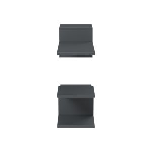 Wall shelf Sumpa 2 pcs. anthracite 65x20x18 cm