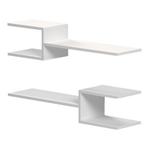 Wall shelf Sumpa 2 pcs. white 65x20x18 cm