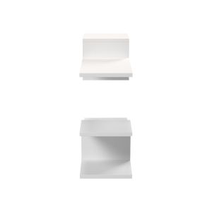Wall shelf Sumpa 2 pcs. white 65x20x18 cm