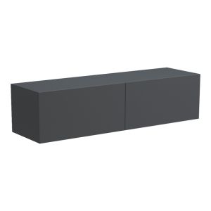 Wall-mounted TV cabinet with LED Rival anthracite 120x35x30cm