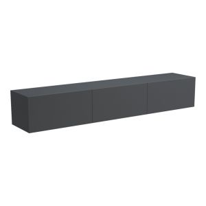 Wall-mounted TV cabinet with LED Rival anthracite 180x35x30cm