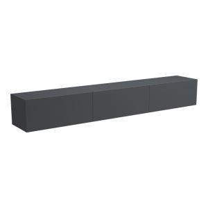 Wall-mounted TV cabinet with LED Rival anthracite 210x35x30cm