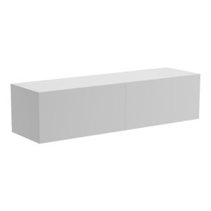 Wall-mounted TV cabinet with LED Rival white 120x35x30cm
