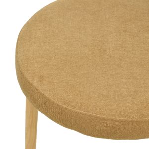 Стол Luben, кафяв плат - каучуково дърво в естествен нюанс 53x54x79см