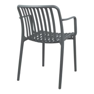 Стол Zoi pp в антрацит 55.5x57.5x79см
