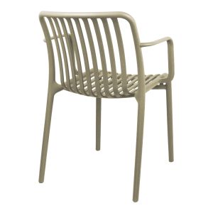 Стол Zoi pp в капучино 55.5x57.5x79см