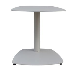 Side table for chaise longue Caret HM6563.02, aluminum in white, 40X39X42HCM.