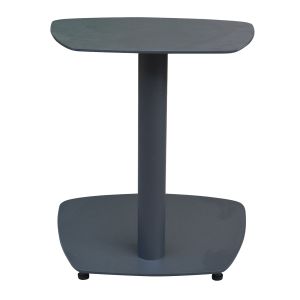 Side table for chaise longue HM6563.01, aluminum in gray, 40X39X42 cm high.