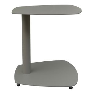 Side table for chaise longue HM6563.03, aluminum in light gray (taupe) 40X39X42HCM.