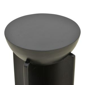 Side table Jenby solid mango wood, black, 40x50 cm