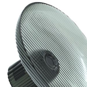 Glass decorative plate FL1730 transparent gray-black color 30X17CM
