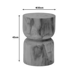 Табуретка Kreton от суарово дърво в естествен цвят D30x45см