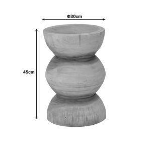 Табуретка Pilar от суарово дърво в естествен цвят, размери 30x45 см
