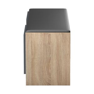 Табуретка за антре - поставка за обувки Zulla 10 чифта sonoma-antracit 110x37x43см