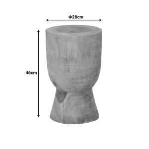 Табуретка Коа суар дърво в естествен цвят D28x46см