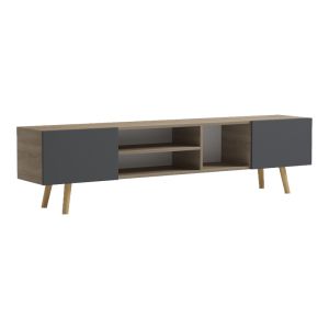 TV cabinet Osclo sonoma-anthracite 160x30x53.5cm
