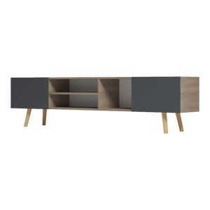 TV cabinet Osclo sonoma-anthracite 160x30x53.5cm