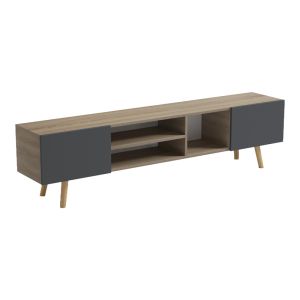 TV cabinet Osclo sonoma-anthracite 160x30x53.5cm