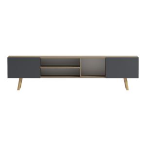 TV cabinet Osclo sonoma-anthracite 160x30x53.5cm