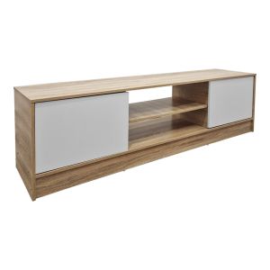 TV cabinet Sasa, Sonoma-white color, 150x35x41.5 cm