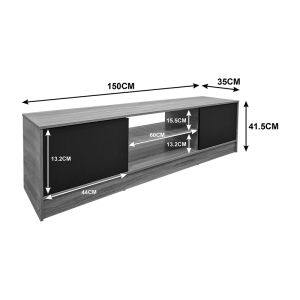 TV cabinet Sasa, sonoma-anthracite color, 150x35x41.5 cm