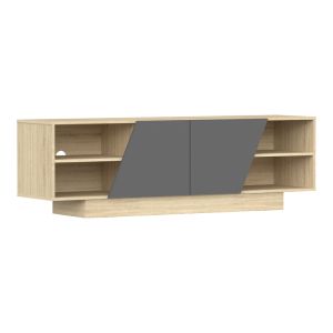 TV cabinet Stevie sonoma-anthracite 160x40x50cm