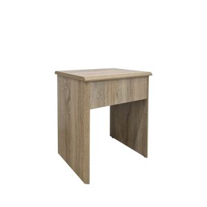 Dressing table Larnia with mirror and stool Sonoma 65x40x142cm