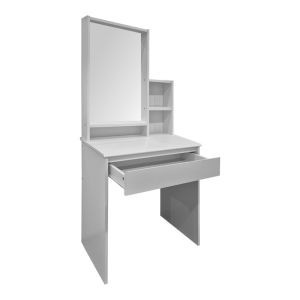 Larnia dressing table with mirror and stool white 65x40x142cm