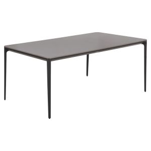 Dining table Stad HM6557.01 gray aluminum frame and sintered stone top 180X90X75HCM.