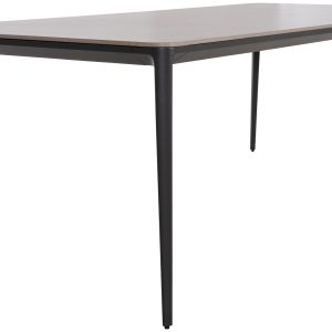 Dining table Stad HM6557.01 gray aluminum frame and sintered stone top 180X90X75HCM.