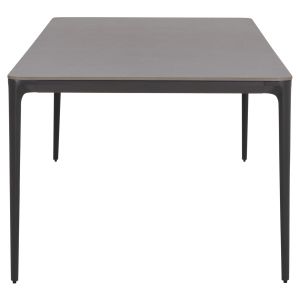 Dining table Stad HM6557.01 gray aluminum frame and sintered stone top 180X90X75HCM.