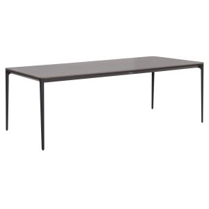 Dining table Stad HM6558.01 gray aluminum frame and sintered stone top 220X100X75HCM.