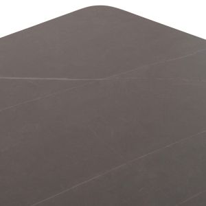 Dining table Stad HM6558.01 gray aluminum frame and sintered stone top 220X100X75HCM.