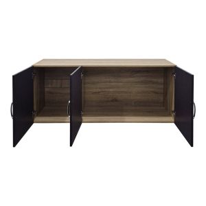 Трикрилен гардероб Alvia sonoma-antracit 150x51x60см