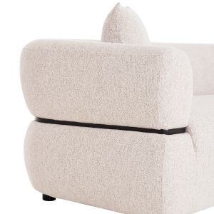 Three-seater sofa Arctis HM3327.02 light beige fabric 229X88X88 cm.