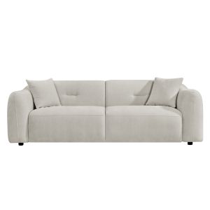 Three-seater sofa Junoa HM3333.02 ecru fabric 228X89X74WCM.