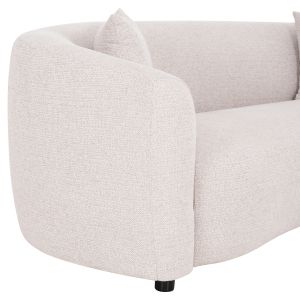 Three-seater sofa Nord HM3321.02 light beige fabric 230X96X75 cm.