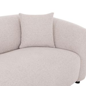 Three-seater sofa Nord HM3321.02 light beige fabric 230X96X75 cm.