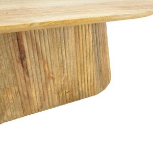 Aithra coffee table, solid mango wood in natural shade, 120x60x42 cm