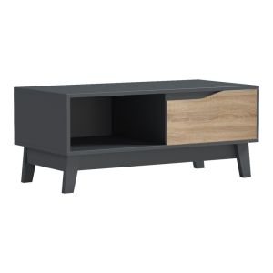 Judas coffee table in anthracite-sonoma 90x45x38.5 cm