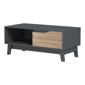 Judas coffee table in anthracite-sonoma 90x45x38.5 cm