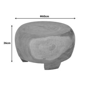 Холна маса от дърво Terra suar в естествен цвят D60x36см